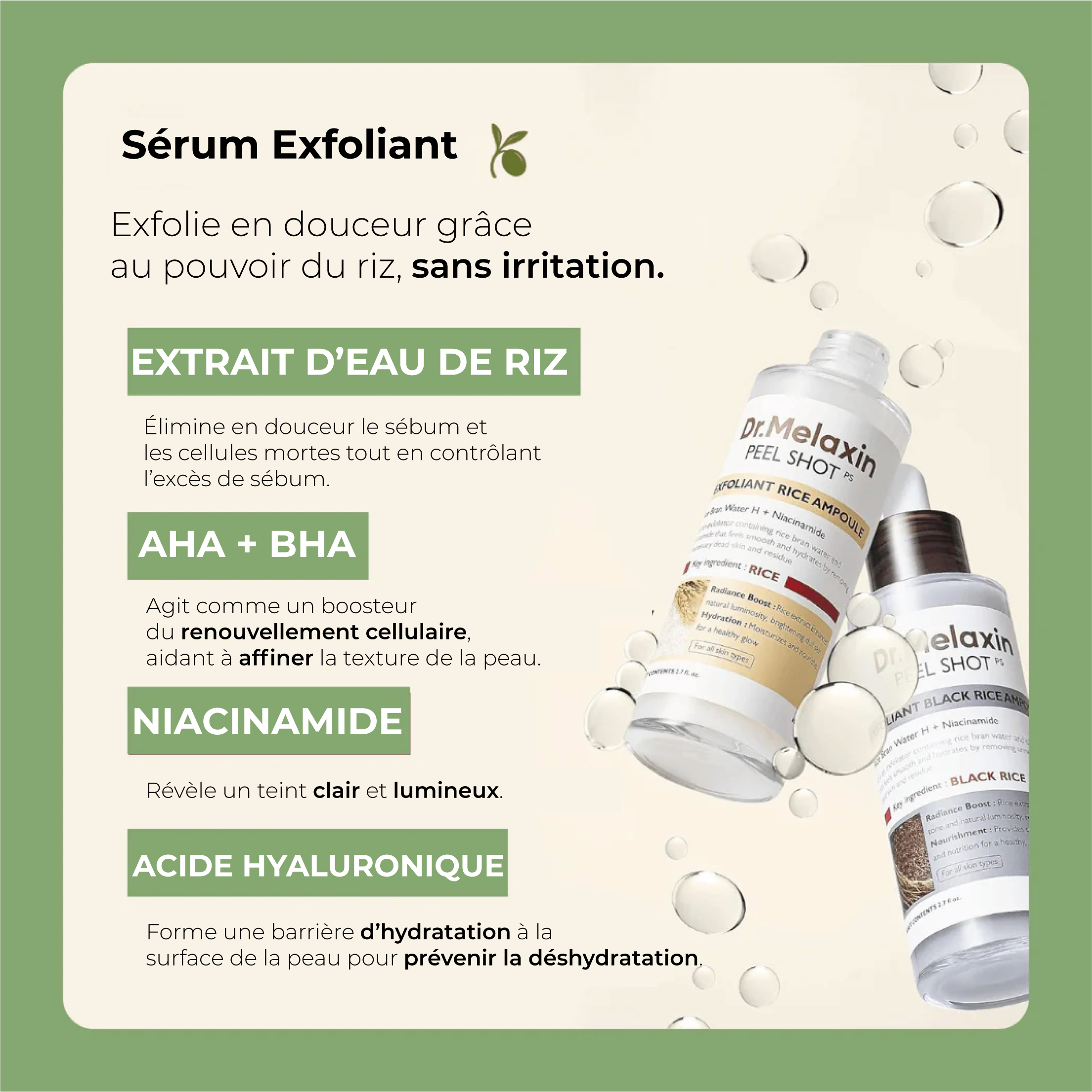 Sérum Exfoliant au Riz